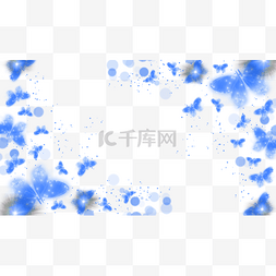 发光蝴蝶图片_蝴蝶抽象光效光斑横图可爱唯美