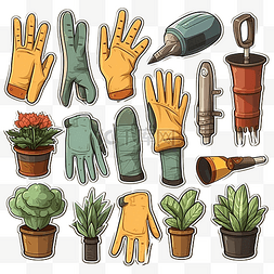 手套植物园艺工具套件花园收藏套