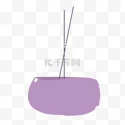 精油熏香蜡烛图片_紫色香水香薰瓶