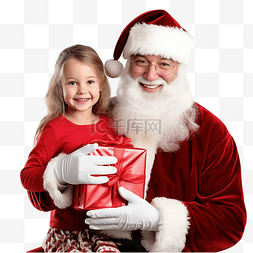 很少的米粒碗图片_圣诞圣诞老人和带圣诞礼物的孩子