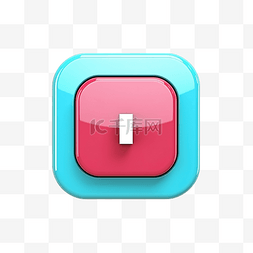 游戏玻璃按钮图片_停止或暂停符号彩色游戏按钮