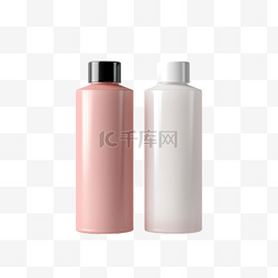 化妆品空白瓶图片_磨砂玻璃化妆品瓶 3d 渲染