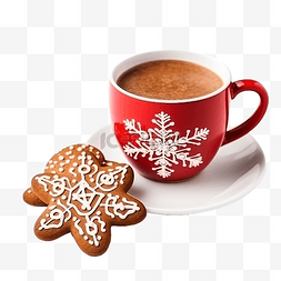 时间饼图片_圣诞节时间组合物，配有红杯咖啡