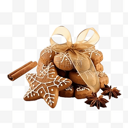 心形台图片_木桌上有生饼干的圣诞组合物
