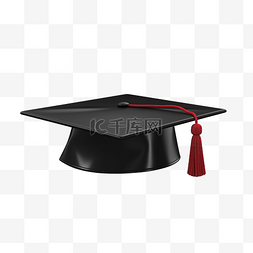 3d 渲染毕业帽隔离对教育学习知识