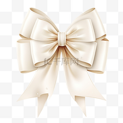白色丝带丝带图片_圣诞快乐贺卡，带白色丝绸蝴蝶结