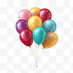 庆祝的彩色气球