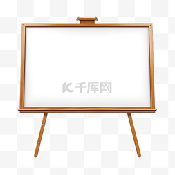 水彩背景板图片_带有优雅木框的大型教室板，用于