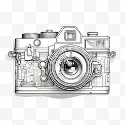 联系工具图片_技术经典相机线条艺术