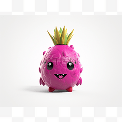 2个粉色玩具菠萝