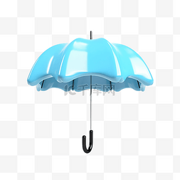 带云滴雨水雷电的雨伞隔离保护和