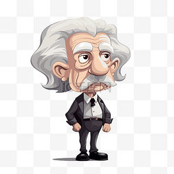 特斯拉方向盘图片_爱因斯坦剪贴画卡通人物阿尔伯特