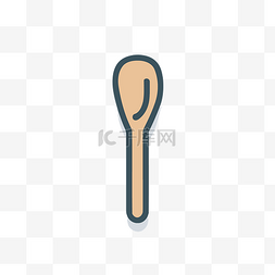 木勺图片_带背景的“n”形状的木制器皿勺