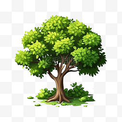 森林等距图片_树或植物等距植物和树木