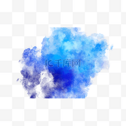 创意层次图片_抽象蓝色自然烟雾