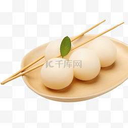 校园食品图片_团子甜点是日本传统食品米粉