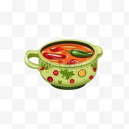 无缝模式与墨西哥传统绿汤