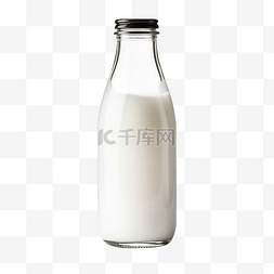 喝牛奶的奶牛图片_牛奶玻璃瓶