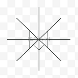 白色曲线箭头图片_箭头和一些线条的插图 向量