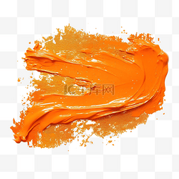 橙色闪光画笔描边