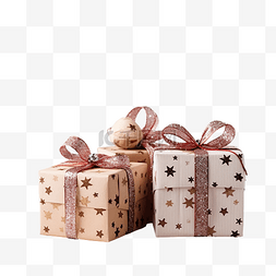 恋爱中的苍鹭图片_木板上手工制作的圣诞礼品盒庆祝
