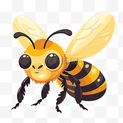 蜜蜂剪贴画图片_白色背景上的可打印蜜蜂剪贴画黑