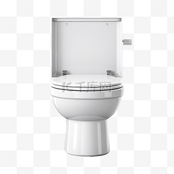 厕所符号图片_开放式白色厕所