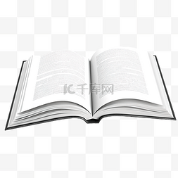 字典大字典图片_3d 渲染打开的书隔离