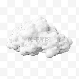 含有二氧化碳的云的 3d 插图