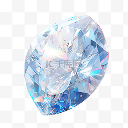 丘比特石象图片_3d 钻石蓝色