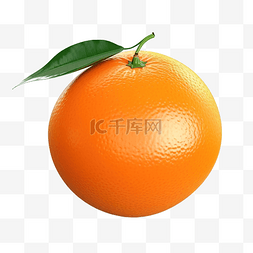 3d 橙色水果