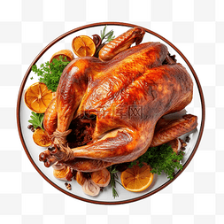 自制烤传统火鸡庆祝感恩节