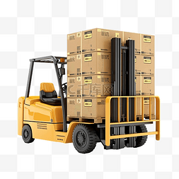 商品或服务图片_用叉车建造仓库，用于进出口货物