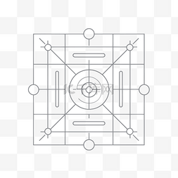 谷歌设计图片_灰色背景中古代中心的象征 向量