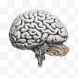 医疗人工智能图片_脑科学绘图