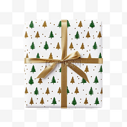 包装纸与圣诞树