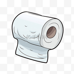 纸厕所幼稚的卡通物体