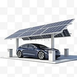 太阳能能板图片_背景下带风车和太阳能电池板的 3D