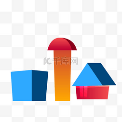 智力游戏卡通图片_积木玩具儿童