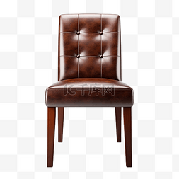现代皮革椅子图片_棕色餐厅椅子免费