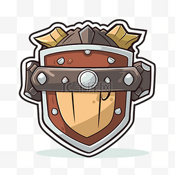 骑士剑免抠图片_有趣的卡通风格骑士盔甲图标矢量