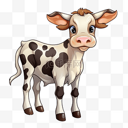 童话小羊图片_卡通牛 插图 牛 png 格式 牛的图像