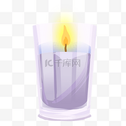 紫色香薰灯蜡烛