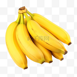 孤立的黄色香蕉