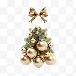 经典贺卡设计图片_圣诞快乐金球和响铃设计