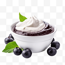 混合莓水果图片_美味的巴西巴西莓奶油