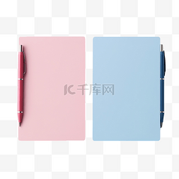 粉色笔记图片_兩個記事本，一個是淺粉色的，另