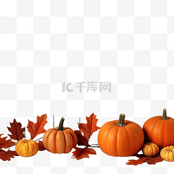 框架木桌图片_木桌上有叶子和南瓜的感恩节问候