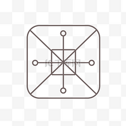 方形形状素材图片_具有方形形状的线条图标 向量