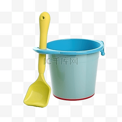 蓝色铲子图片_铲子和水桶玩具